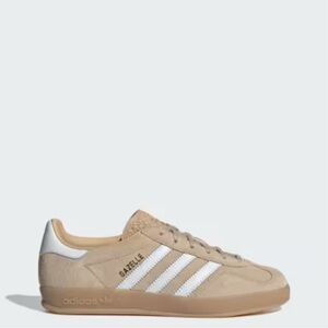 Adidas Gazelle Beige and White Sneakers